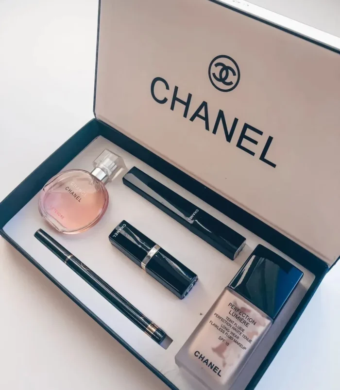 Chanel makeup and perfume gift set